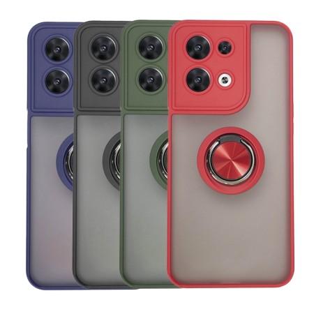 Oppo reno 8 5G Carcasa mate de anillo