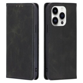 IPHONE 13PROMAX Funda de libro sin ventana con imán fuerte para tarjetas