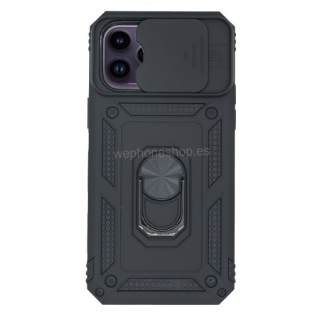 IPHONE 15 PRO FUNDA ARMADURA CON TAPA DESLIZANTE