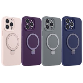Funda Soporte Magnético silicona liquida iphone