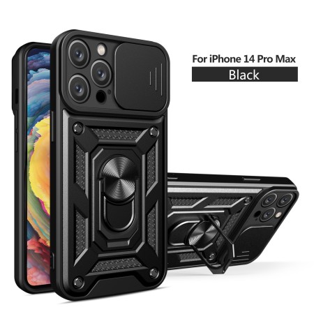 IPHONE 14 Pro FUNDA ARMADURA CON TAPA DESLIZANTE