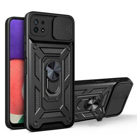 SAMSUNG A22 4G FUNDA ARMADURA CON TAPA DESLIZANTE