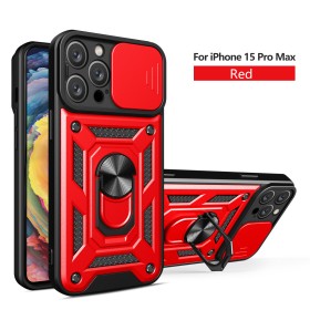 IPHONE 15 PRO MAX FUNDA ARMADURA CON TAPA DESLIZANTE