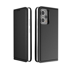 REDMI NOTE12 PRO Funda de libro sin ventana con imán fuerte para tarjetas