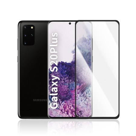 SAMSUNG S20 PLUS Cristal Curvo Full Glue Negro