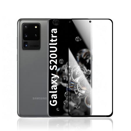 SAMSUNG S20 ULTRA Cristal Curvo Full Glue Negro
