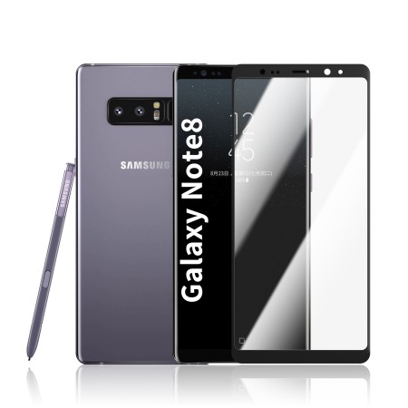 SAMSUNG NOTE 8 Cristal Curvo Full Glue Negro