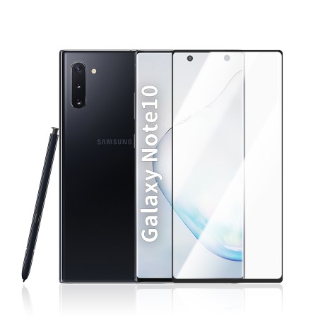SAMSUNG NOTE 10 Cristal Curvo Full Glue Negro