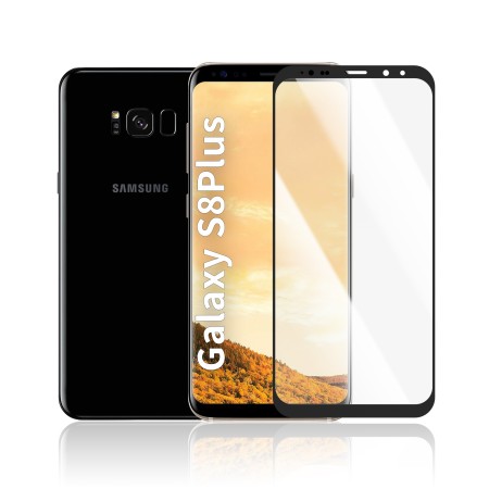 SAMSUNG S8PLUS/G955 Cristal Curvo Full Glue Negro