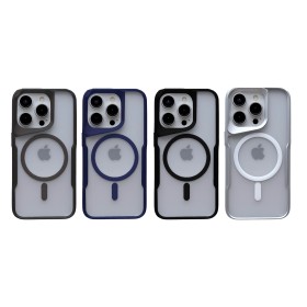 Funda iPhone 12/12 Pro MagSafe Bordes Metalizado | Wephone Mayorista