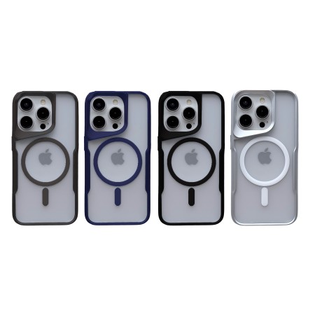 Funda iPhone 14 Pro MagSafe Bordes Metalizado | Wephone Mayorista