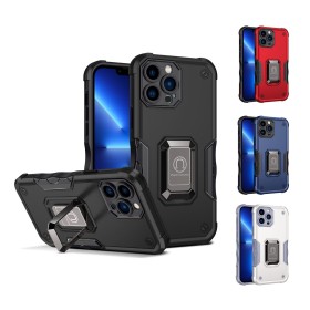 IPHONE 15 estilo Militar con anillo Metalico