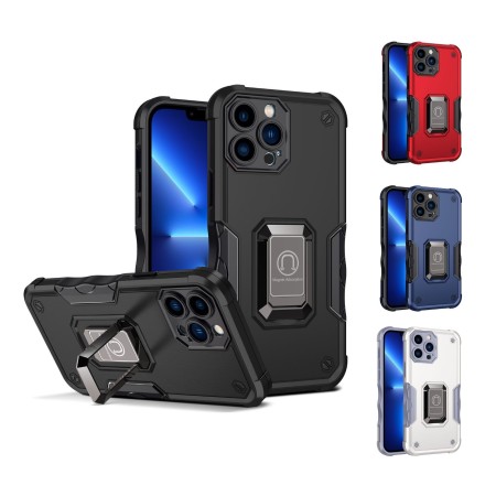 IPHONE 15 estilo Militar con anillo Metalico