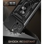Sliding-Cover Armor Case for iPhone 16 Pro with Camera Cover and Ring | Wephone Wholesale