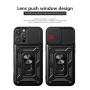 Sliding-Cover Armor Case for iPhone 16 Pro with Camera Cover and Ring | Wephone Wholesale