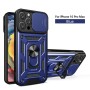 Sliding-Cover Armor Case for iPhone 16 Pro with Camera Cover and Ring | Wephone Wholesale
