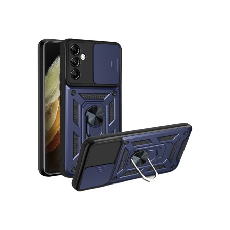 Armor Case with Sliding Cover Samsung A05S Camera and Ring | Wephone Wholesale