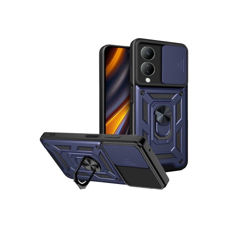 Funda Armadura con Tapa Deslizante Vivo Y17S Cámara y Anillo | Wephone Mayorista