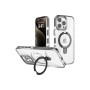 Funda Transparente con Soporte Magnético Giratorio 360° para IPHONE...