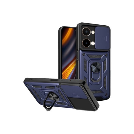 Funda Armadura con Tapa Deslizante Vivo Y28 Cámara y Anillo | Wephone Mayorista