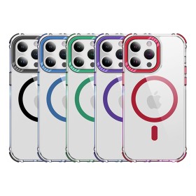 Funda Crystal MagSafe Metálica Premium · REF 5179 | Wephone Mayorista