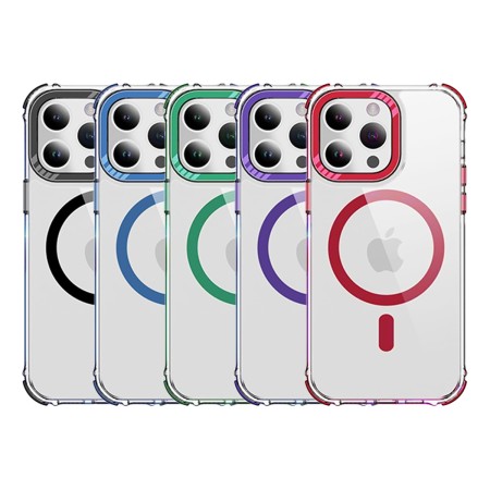 Funda Crystal MagSafe Metálica Premium · REF 5179 | Wephone Mayorista