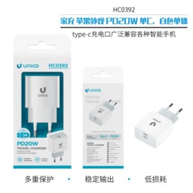 UNICO - HC0392 Cargador doméstico individual C PD20W BLANCO Carga R...
