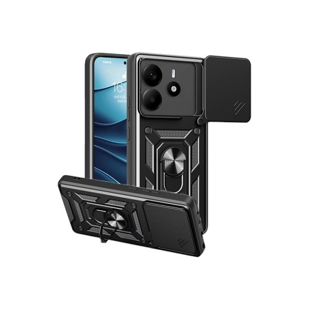 Funda Armadura con Tapa Deslizante Redmi Note 14 5G Cámara y Anillo | Wephone Mayorista