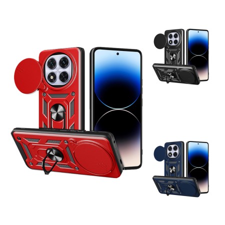 Funda Armadura con Tapa Deslizante Redmi Note 14 Pro 5G Cámara y Anillo | Wephone Mayorista