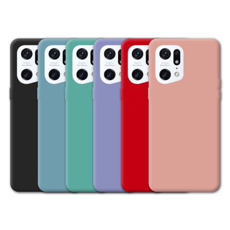 Funda Tipo Original Oppo Find X5 Pro de goma suave | Wephone Mayorista