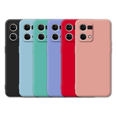 Funda Tipo Original Oppo Reno 7 4G de goma suave | Wephone Mayorista