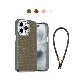 Funda para Teléfono con Microdiamantes y Correa a Juego – Protecció...
