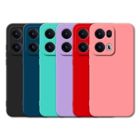 Funda Tipo Original Oppo Reno 13 Pro de goma suave | Wephone Mayorista