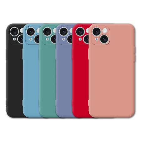 Funda Tipo Original iPhone 14 de goma suave | Wephone Mayorista