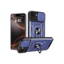 Funda Armadura con Tapa Deslizante iPhone 16E Cámara y Anillo | Wephone Mayorista