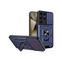 Funda Armadura con Tapa Deslizante Samsung S25 Ultra Cámara y Anillo | Wephone Mayorista