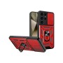 Funda Armadura con Tapa Deslizante Samsung S25 Ultra Cámara y Anillo | Wephone Mayorista
