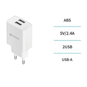 UNICO - HC1801 Cargador dual UNI-home U A+C PD3.0 30 W GaN con jueg...