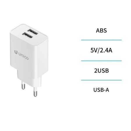 UNICO - HC1801 Cargador dual UNI-home U A+C PD3.0 30 W GaN con jueg...