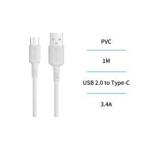 UNICO--CB1787 Cable de inyección de PVC redondo A-C 3,4A de 1 metro