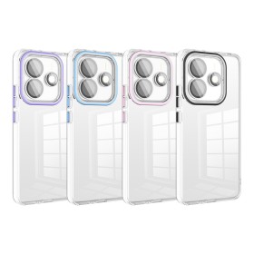 Funda Transparente Cubre Camara de Colores Redmi Note 14 5G | Wephone Mayorista