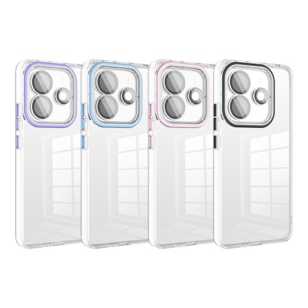 Funda Transparente Cubre Camara de Colores Redmi Note 14 5G | Wephone Mayorista