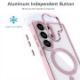 Funda Transparente MagSafe Samsung Botones y Marco Cámara de Aluminio | Wephone Mayorista