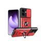 Funda Armadura con Tapa Deslizante Oppo Reno 13F Cámara y Anillo | Wephone Mayorista