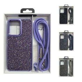 Funda de teléfono con cordón de lentejuelas brillantes para REDMI 1...