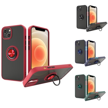 Funda Mate de Anillo iPhone 14 360°| Wephone Mayorista