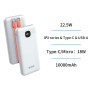 UNICO-PB1725 Power Bank carga rápida de tira larga con pantalla dig...