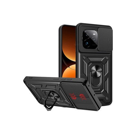 Funda Armadura con Tapa Deslizante Realme G7 Pro Cámara y Anillo | Wephone Mayorista