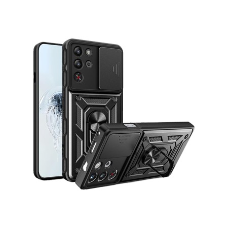 Funda Armadura con Tapa Deslizante ZTE Nubia RedMagic 10 Pro 5G Cámara y Anillo | Wephone Mayorista