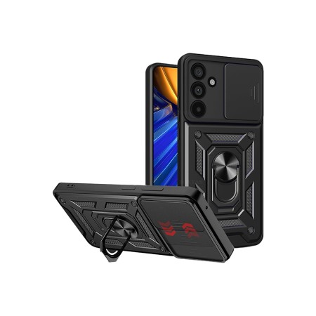 Armor Case with Sliding Cover Samsung M55 5G Camera and Ring | Wephone Wholesale